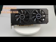 PCWINMAX RTX2060 Карты графики для майнинга 6 ГБ 192 Бита GDDR6 Двойной вентилятор 8 пин для ПК