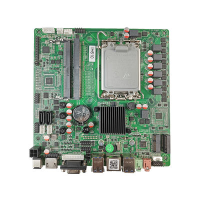 PCWINMAX Industrial H610 Mini-ITX Motherboard LGA 1700, DDR4 for Intel 12th/13th Gen CPU, LAN, VGA & HD Ports, for Factory Automation & Digital Signage