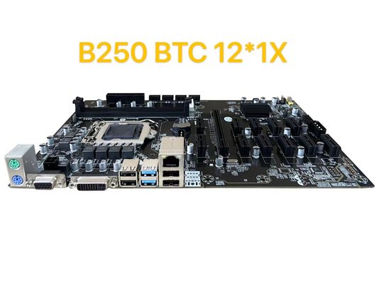 Настольная майнинговая материнская плата B250 16GB I6 I7 I8 I9 Процессоры 2 DDR4 DIMM