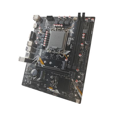 Материнская плата PCWINMAX H610 с двухканальной памятью DDR4, поддерживающая процессоры 12-го, 13-го и 14-го поколений i3 i5 i7 i9, SATA 6 Гбит/с, слоты M.2, mATX, LGA1700