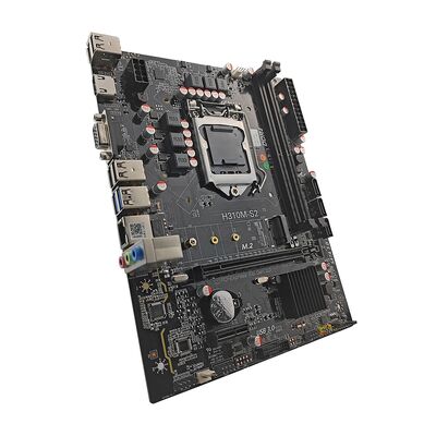 Материнская плата PCWINMAX H310 Chipset Micro ATX, разъем LGA 1151, DDR4, с поддержкой M.2 и SATA 6 Гбит/с, для процессоров 8-го и 9-го поколений i3 i5 i7, для офисного ПК